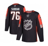 Youth Adidas Nashville Predators #76 P.K Subban Authentic Black 2018 All-Star Central Division NHL Jersey