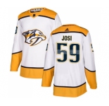 Youth Nashville Predators #59 Roman Josi Authentic White Away Hockey Jersey