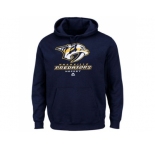 Nashville Predators Majestic Navy Blue Critical Victory VIII Fleece Hoodie
