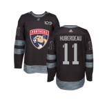 Men Adidas Florida Panthers #11 Jonathan Huberdeau Black 1917-2017 100th Anniversary Stitched NHL Jersey