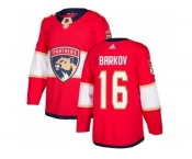 Men Adidas Florida Panthers #16 Aleksander Barkov Red Home Authentic Stitched NHL Jersey
