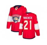 Men Adidas Florida Panthers #21 Vincent Trocheck Red Home Authentic Stitched NHL Jersey