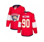Men Adidas Florida Panthers #90 Jared McCann Red Home Authentic Stitched NHL Jersey