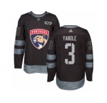 Men's Adidas Florida Panthers #3 Keith Yandle Authentic Black 1917-2017 100th Anniversary NHL Jersey