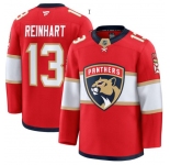 Men's Florida Panthers #13 Sam Reinhart Red 2025 Premium Stitched Hockey Jersey