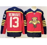 Men's Florida Panthers #13 Sam Reinhart Red 2026-2026 Winter Classic Stitched Hockey Jersey