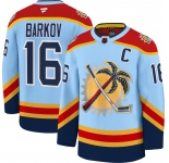 Men's Florida Panthers #16 Aleksander Barkov Blue 2025 Stanley Cup Final Premium Stitched NHL Hockey Jersey
