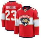 Men's Florida Panthers #23 Carter Verhaeghe Red 2025 Premium Stitched Hockey Jersey