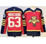 Men's Florida Panthers #63 Brad Marchand Red 2026-2026 Winter Classic Stitched Hockey Jersey