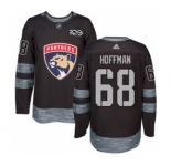 Men's Florida Panthers #68 Mike Hoffman Black 1917-2017 100th Anniversary Stitched Hockey