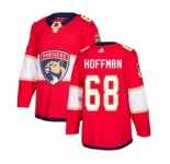 Men's Florida Panthers #68 Mike Hoffman Red Home Stitched Hockey Jersey