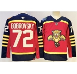 Men's Florida Panthers #72 Sergei Bobrovsky Red 2026-2026 Winter Classic Stitched Hockey Jersey