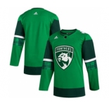 Men's Florida Panthers Blank 2020 St. Patrick's Day Stitched Hockey Jersey Green