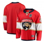 Men's Florida Panthers Blank Red 2025 Stanley Cup Final Home Stitched Hockey Jersey