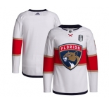 Men's Florida Panthers Blank White 2023 Stanley Cup Final Stitched Jersey