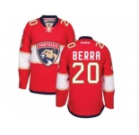 Men's Reebok Florida Panthers #20 Reto Berra Authentic Red Home NHL New Jersey