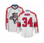 Men's Reebok Florida Panthers #34 James Reimer Premier White Away NHL Jersey
