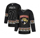 Panthers #71 Radim Vrbata Black Team Logo Fashion Stitched Hockey Jersey