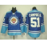 nhl jerseys florida panthers #51 campbell blue 2011 new
