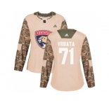 Women Adidas Florida Panthers #71 Radim Vrbata Camo Authentic 2017 Veterans Day Stitched NHL Jersey
