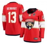 Women's Florida Panthers #13 Sam Reinhart Red 2025 Stanley Cup Final Home Stitched Hockey Jersey