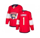 Youth Adidas Florida Panthers #1 Roberto Luongo Red Home Authentic Stitched NHL Jersey