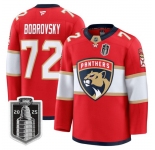 Youth Florida Panthers #72 Sergei Bobrovsky White 2025 Stanley Cup Final Premium Stitched NHL Hockey Jersey
