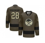 Buffalo Sabres #28 Zemgus Girgensons Green Salute to Service Stitched NHL Jersey