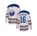 Men Adidas Buffalo Sabres #16 Pat Lafontaine White Authentic 2018 Winter Classic Stitched NHL Jersey