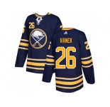 Men Adidas Buffalo Sabres #26 Thomas Vanek Navy Blue Home Authentic Stitched NHL Jersey