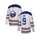 Men Adidas Buffalo Sabres #9 Derek Roy White Authentic 2018 Winter Classic Stitched NHL Jersey