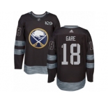 Men's Adidas Buffalo Sabres #18 Danny Gare Authentic Black 1917-2017 100th Anniversary NHL Jersey