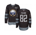 Men's Adidas Buffalo Sabres #82 Marcus Foligno Authentic Black 1917-2017 100th Anniversary NHL Jersey