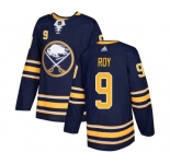 Men's Adidas Buffalo Sabres #9 Derek Roy Premier Navy Blue Home NHL Jersey