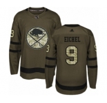 Men's Adidas Buffalo Sabres #9 Jack Eichel Authentic Green Salute to Service NHL Jersey