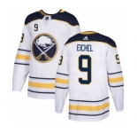 Men's Adidas Buffalo Sabres #9 Jack Eichel Authentic White Away NHL Jersey