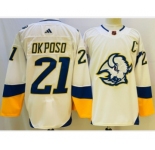 Men's Buffalo Sabres #21 Kyle Okposo White 2022 Reverse Retro Authentic Jersey