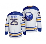 Men's Buffalo Sabres #25 Owen Power White Stitched Jersey