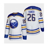 Men's Buffalo Sabres #26 Rasmus Dahlin 2020-21 Away Authentic Player Stitched Hockey Jersey White