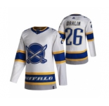 Men's Buffalo Sabres #26 Rasmus Dahlin White 2020-21 Reverse Retro Alternate Hockey Jersey