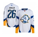 Men's Buffalo Sabres #26 Rasmus Dahlin White 2022-23 Reverse Retro Stitched Jersey