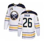 Men's Buffalo Sabres #26 Rasmus Dahlin White Road Stitched Hockey Jersey