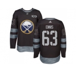Men's Buffalo Sabres #63 Tyler Ennis Black 1917-2017 100th Anniversary Stitched NHL Jersey