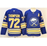 Men's Buffalo Sabres #72 Tage Thompson Blue 2024-25 With A Patch Stitched Jersey
