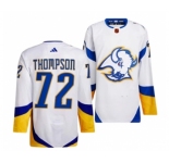 Men's Buffalo Sabres #72 Tage Thompson White 2022-23 Reverse Retro Stitched Jersey