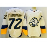 Men's Buffalo Sabres #72 Tage Thompson White 2022 Reverse Retro Authentic Jersey