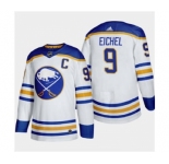 Men's Buffalo Sabres #9 Jack Eichel 2020-21 Away Authentic Player Stitched Hockey Jersey White