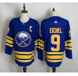 Men's Buffalo Sabres #9 Jack Eichel Blue Authentic 2020 Hockey Jersey