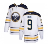 Men's Buffalo Sabres #9 Jack Eichel White Road Stitched Hockey Jersey