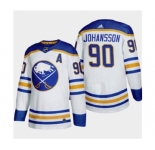 Men's Buffalo Sabres #90 Marcus Johansson 2020-21 Away Authentic Player Stitched Hockey Jersey White